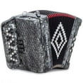 thumbnail image 1 of Montanari Accordion GCF 34 Treble Buttons, 12 Bass Buttons, Gray, 1 of 4