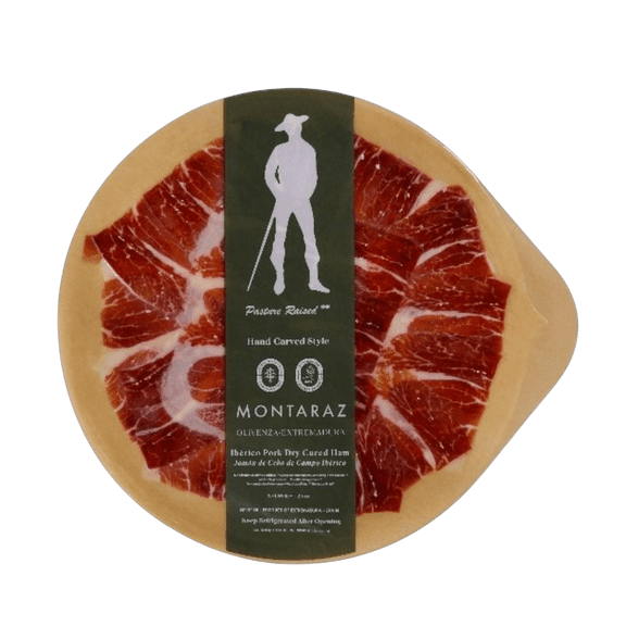 Montaraz Free Range Iberico Ham – Hand-Carved Style Plate