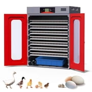 Montary 1000 Commercial Incubator Auto Temp/Humidity Control & Turning System for Chicken/Duck/Goose/Quail Eggs