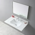 Montary 37inch Bathroom Vanity Top Sintered Stone Carrara Gold Tops ...