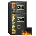 thumbnail image 1 of Montary 6.5 Cu Ft Double-Door Coin Safe w/Fireproof Bag & Hidden Code, Digital Security for Home/Office/Hotel, 1 of 10