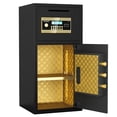 thumbnail image 1 of Montary 7.0 Cu Ft Double-Door Coin Safe w/Fireproof Bag & Hidden Code, Digital Security for Home/Office/Hotel, 1 of 10