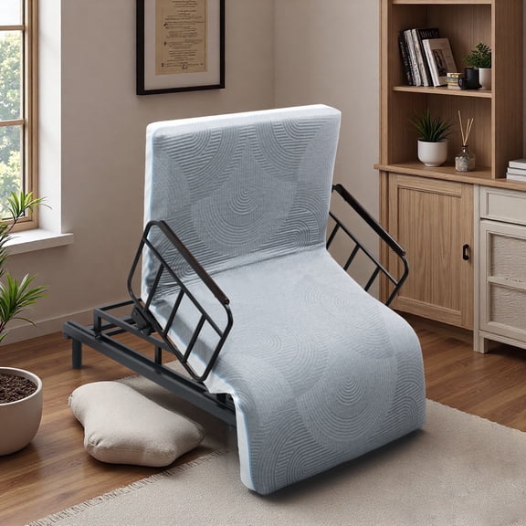 Montary Electric Hospital Bed - One-Touch Remote Back/Leg Adjust, Safety Rails & Stand Assist, for Elderly/Pregnancy Care