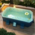 thumbnail image 1 of Montary Foldable Swimming Pool Non-Inflatable, Portable Family & Pets Outdoor Use 76x54x18 Inch, 1 of 14