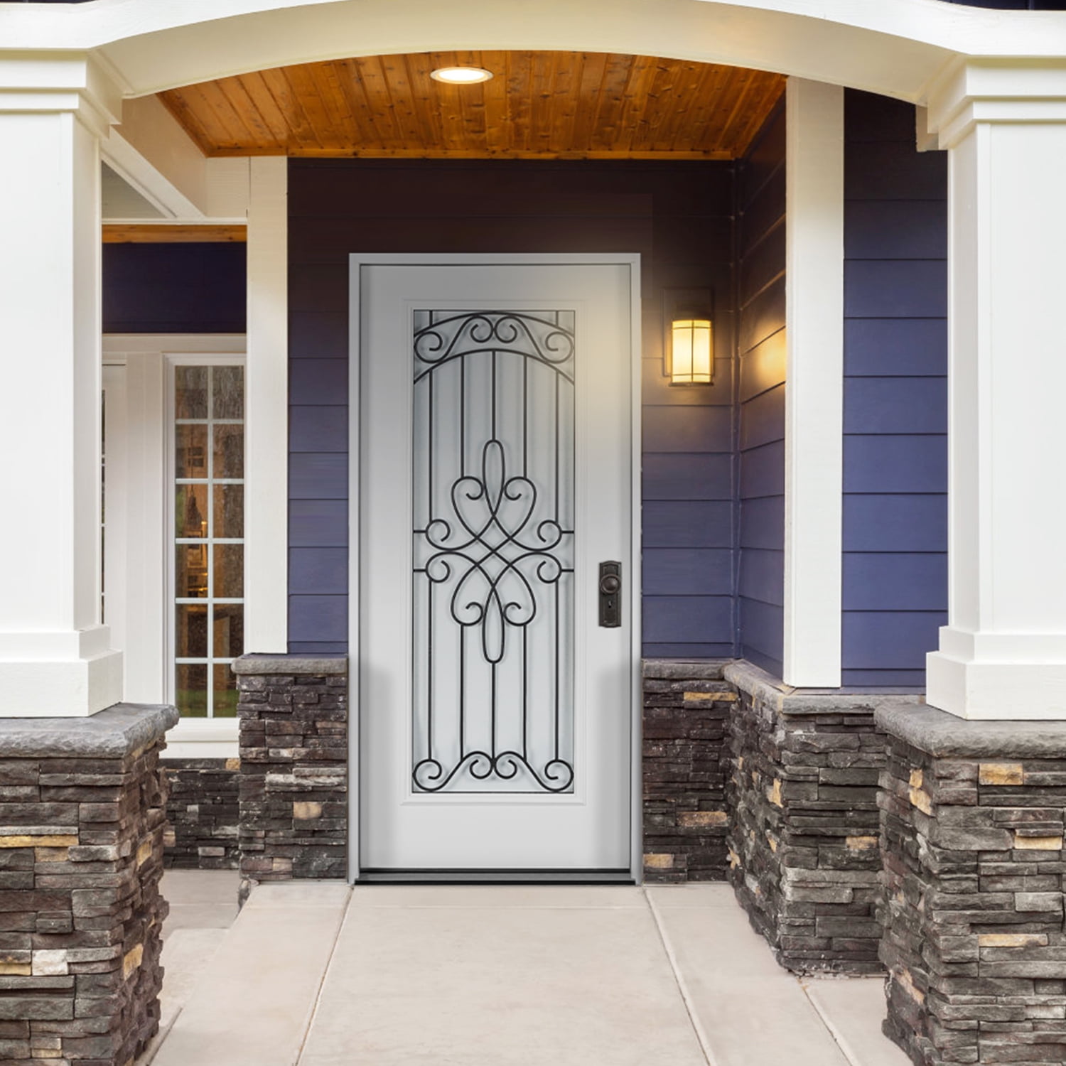 Exterior door clearance gate