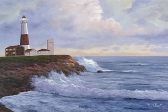 Montauk Lighthouse Canvas Art - Diane Romanello (20 x 28)