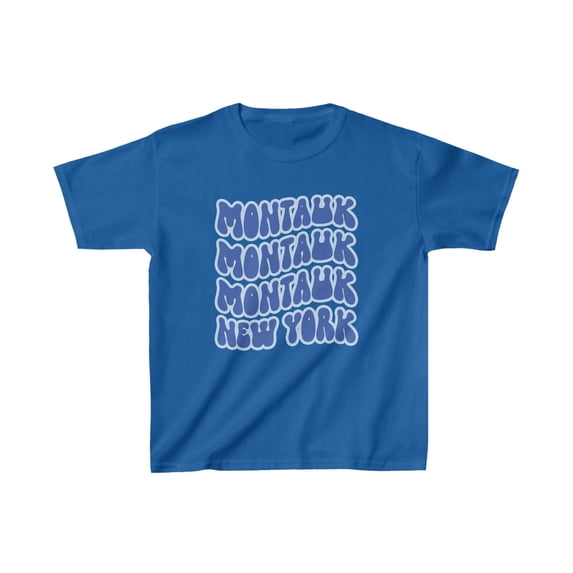 Montauk New York NY Kids Shirt Gifts Boys Girls Youth Tee Tshirt