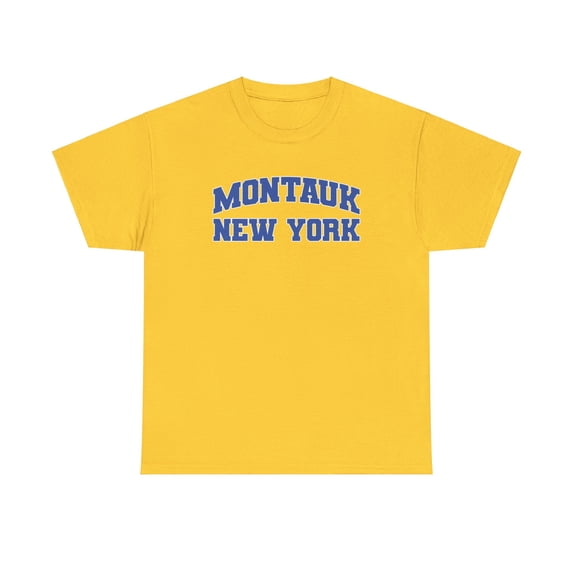 Montauk New York NY Shirt Gifts Tshirt Crew Neck Short Sleeve