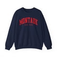 thumbnail image 1 of Montauk New York Sweatshirt Gifts Crew Neck Shirt Long Sleeve Unisex, 1 of 7