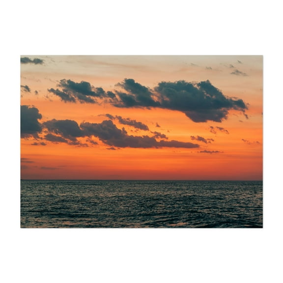 Montauk Point Sunset 02 - Montauk New York Photography Unframed Wall Art Print 5 x 7 inches