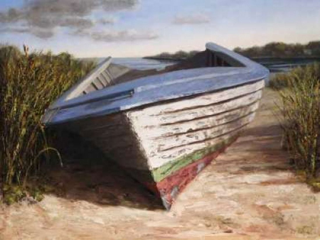 Montauk Skiff Canvas Art - Karl Soderlund (22 x 28)