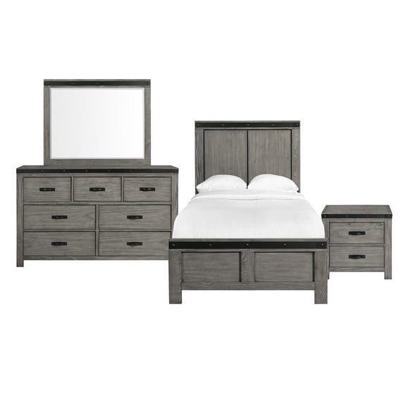 Picket House Furnishings Montauk Twin Panel 4PC Bedroom Set