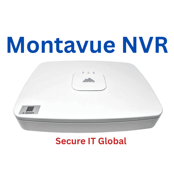 Montavue  8Channel PoE 4K H.265 Security NVR with 16TB HDD Max Capacity - HDD Not Included  From Secure IT Global