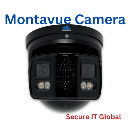 Montavue 8MP IP67 Turret IP AI Security Camera 2.8mm Lens, Smart IR Night Vision & Built-in Mic From Secure IT Global