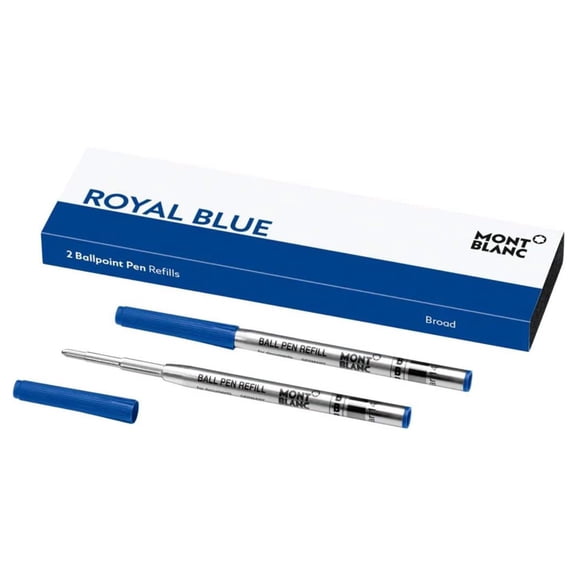 Montblanc Ballpoint Pen Refills (B) Royal Blue 124491 – Refill Cartridges with a