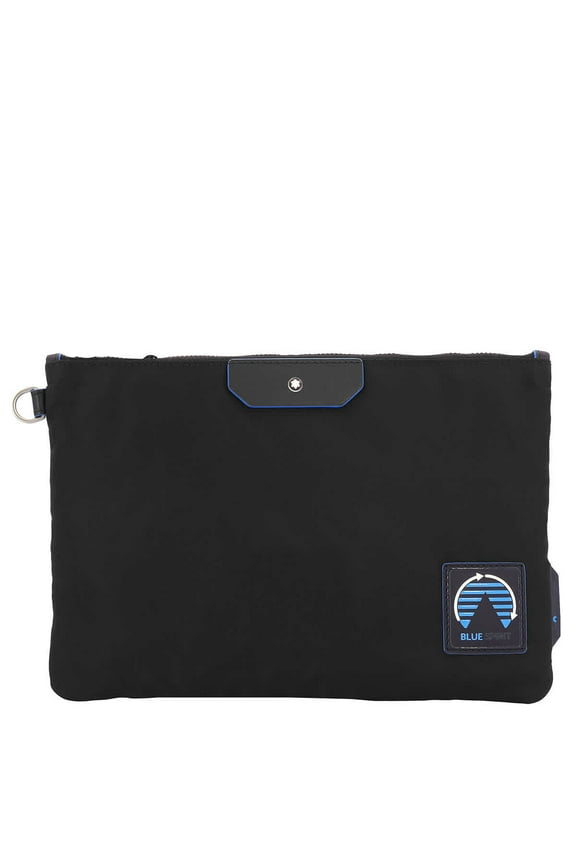 Black Blue Nylon Spirit Medium Pouch