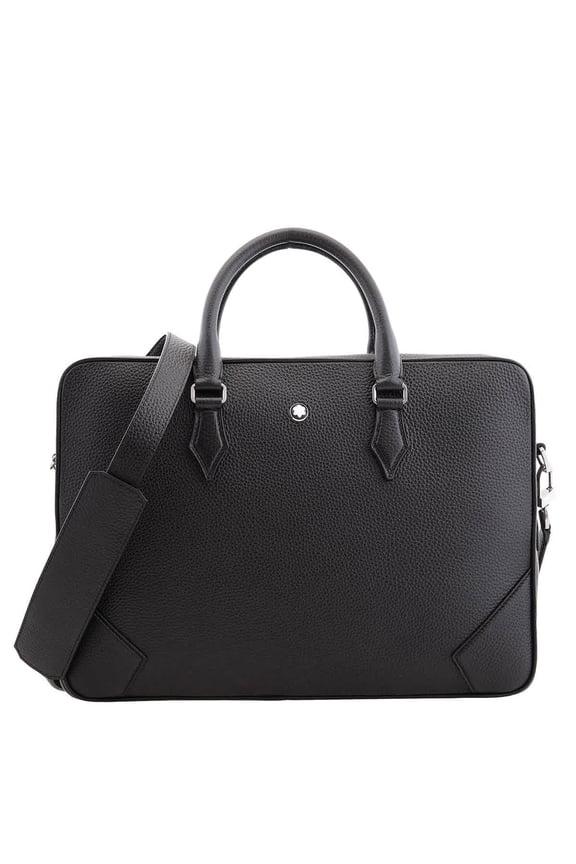 Black Grain Leather Document Case