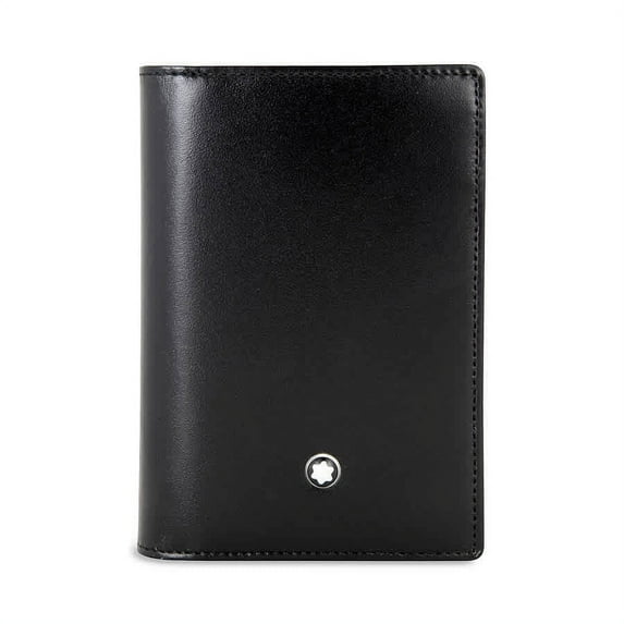 Montblanc Business Card Gusset Leather Wallet, Black