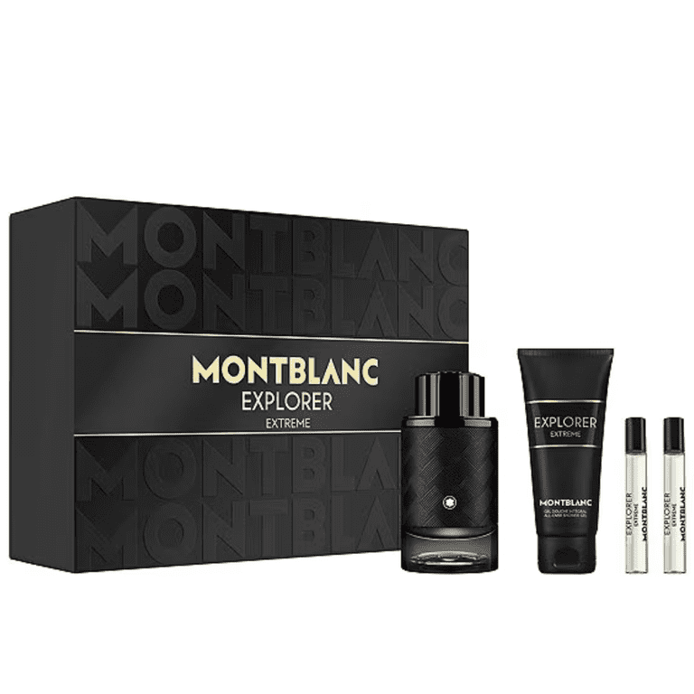 Montblanc Explorer Extreme 4Pcs Gift Set 3.4 oz EDP Spr+3.4 oz