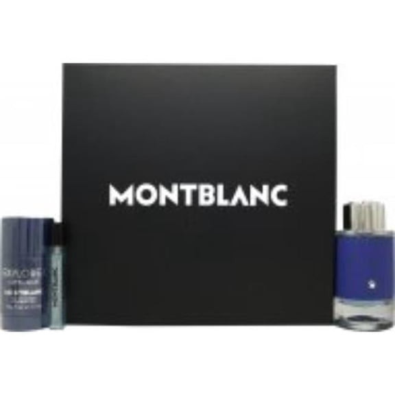Montblanc Explorer Ultra Blue 3pc Gift Set for Men
