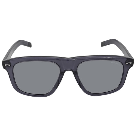 Montblanc Grey Square Men's Sunglasses MB0227S 003 55