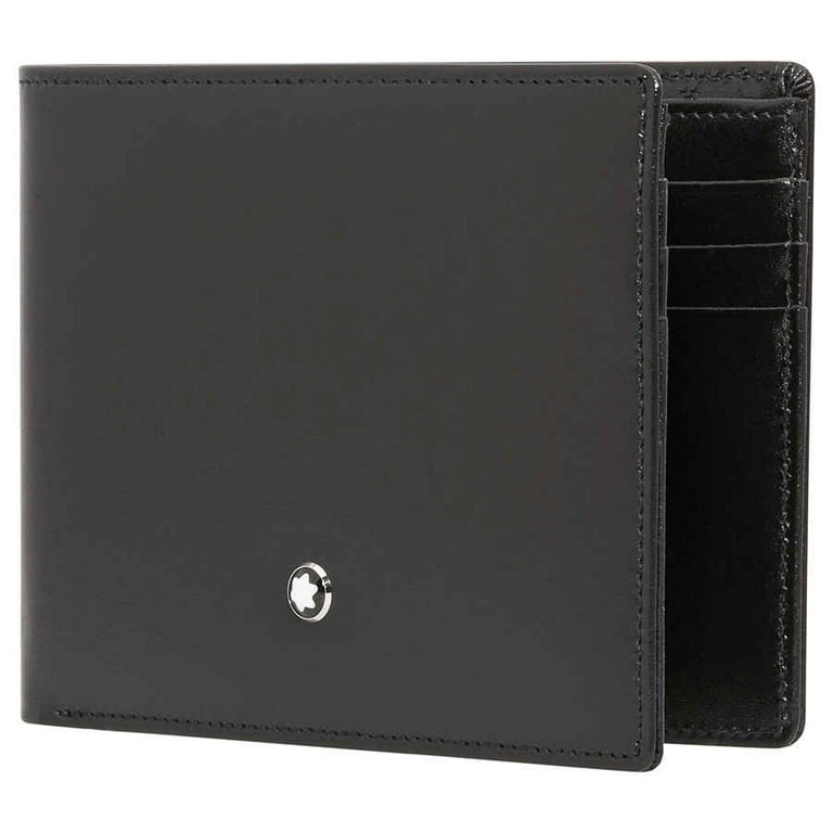 Montblanc Meisterstuck 14548 Black Leather Wallet 6 Card 2 Cash Pockets Spain Walmart