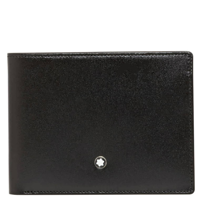 Montblanc Meisterstuck Leather 6cc Wallet In Black - Walmart.com