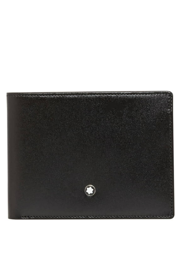 Meisterstuck Leather 6cc Wallet In Black