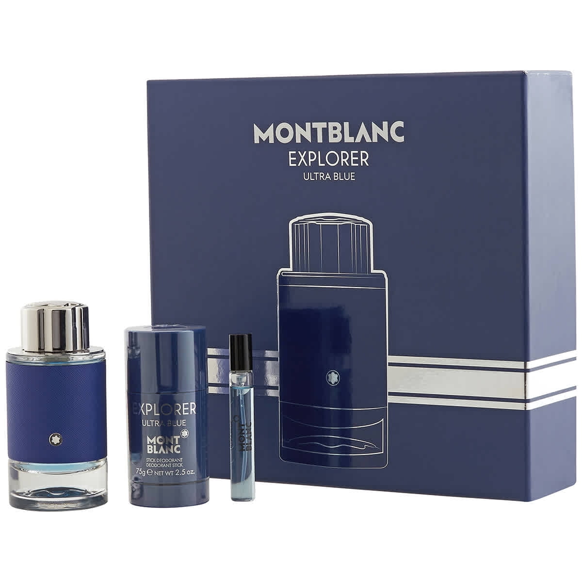Montblanc Men's Explorer Ultra Blue Gift Set Fragrances 3386460130561