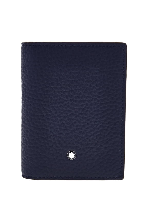Midnight Blue Grain Leather Card Holder