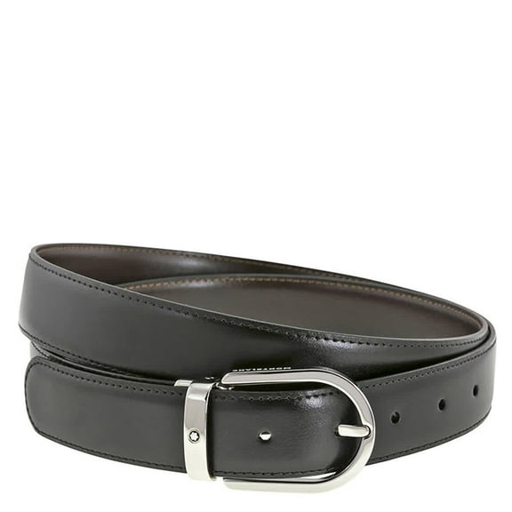 Montblanc Reversible Black/Brown Leather Belt 128135