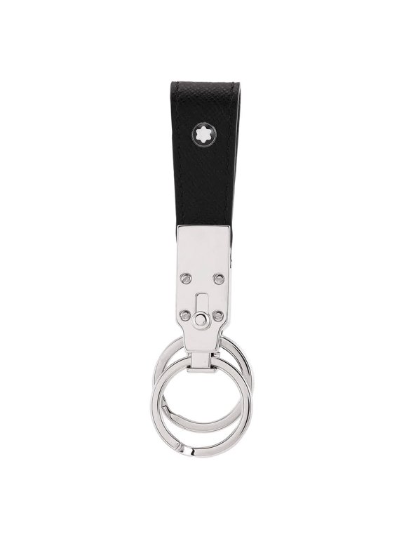 Sartorial Leather Loop Key Fob - Black