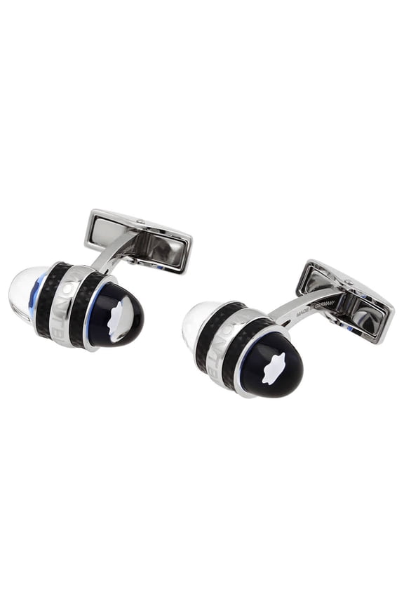 Starwalker Steel Silver/Blue Cufflink