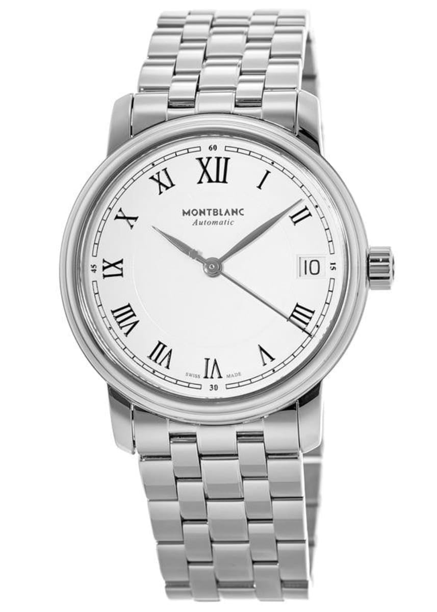 Montblanc Tradition Silver Dial Steel Women's Watch 124783