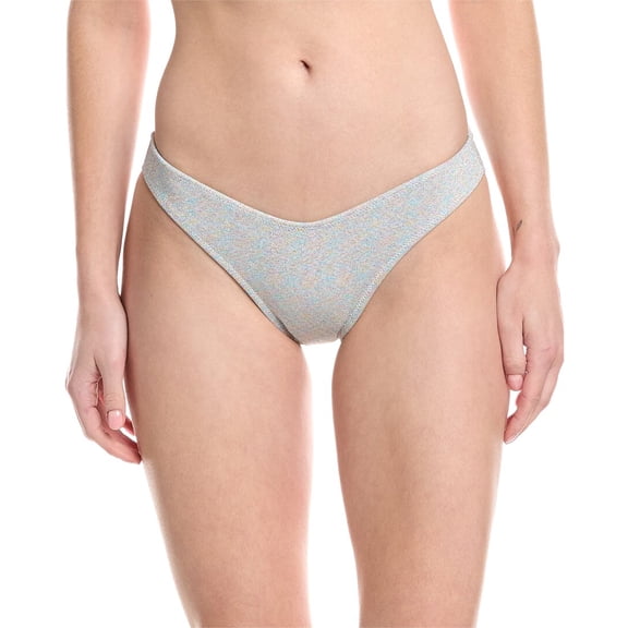 Montce womens  Lulu Bikini Bottom, xs, Silver