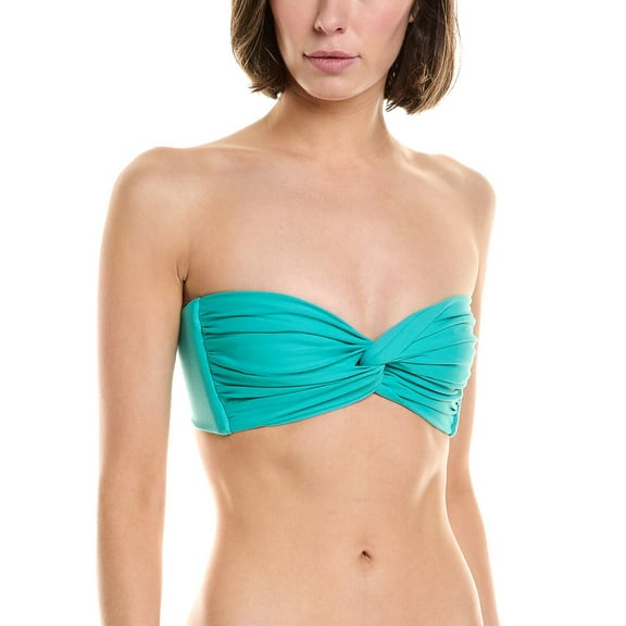 Montce womens  Strapless Turban Bikini Top, xs, Green