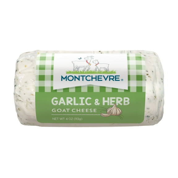 Montchevre Garlic and Herbs Goat Refrigerated Plastic Wrapped Cheese Log 4 oz