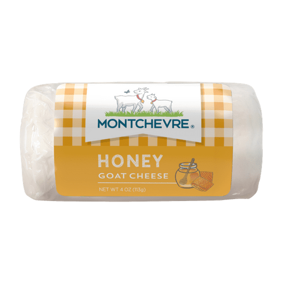 Montchevre Honey Fresh Goat Cheese Plastic Film Log, 4 oz
