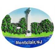 Montclair New Jersey USA 3D Fridge Magnet Souvenir Gift,Resin Handmade Refrigerator Magnet Home Decoration Collection