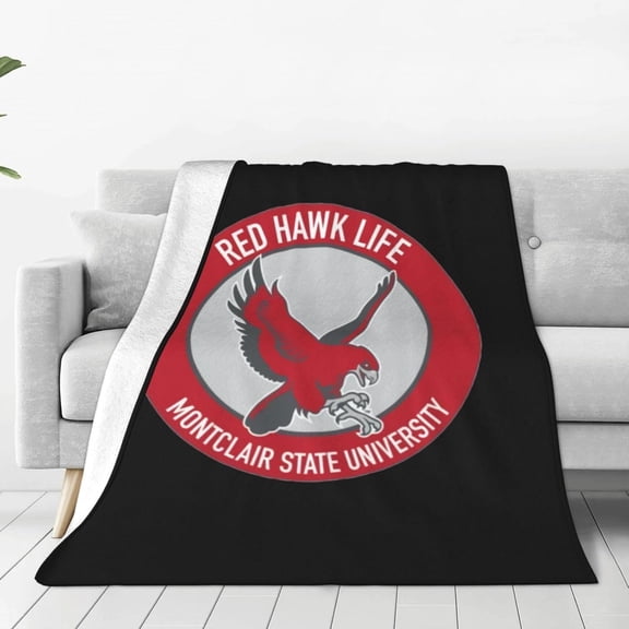 Montclair State University Logo Blanket Large Luxury Fleece Soft Anti-Static Anti-Pilling Flannel Bed Blanket