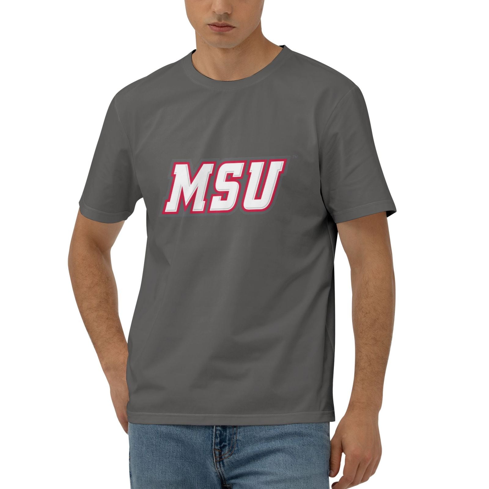 Montclair State University Men'S 170g Combed Cotton Short Sleeve T