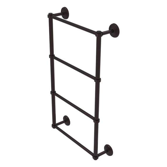 Monte Carlo 4 Tier 30'' Ladder Towel Bar with Groovy Detail in Antique Bronze