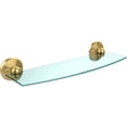 thumbnail image 1 of Monte Carlo Collection 18-in Glass Shelf in Polished Brass, 1 of 7