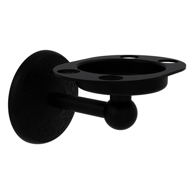 Monte Carlo Collection Tumbler and Toothbrush Holder in Matte Black