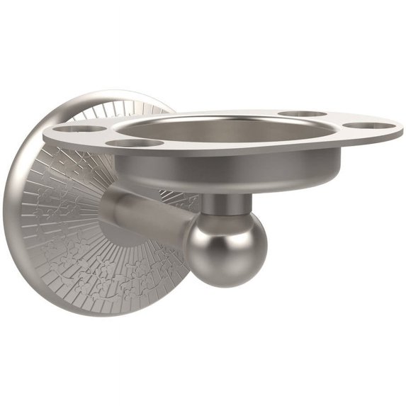 Monte Carlo Collection Tumbler and Toothbrush Holder in Satin Nickel