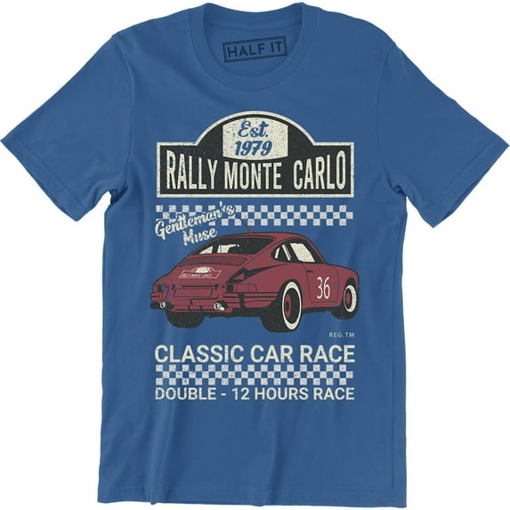 Monte Carlo Rally Mini classic car show Racing Race Vintage Gifts T-Shirt