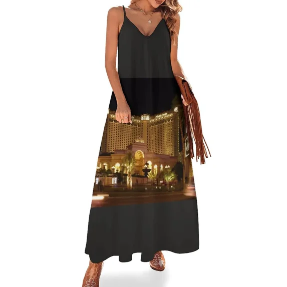 Monte Carlo Sleeveless Dress Woman's evening dress Dress woman loose women's