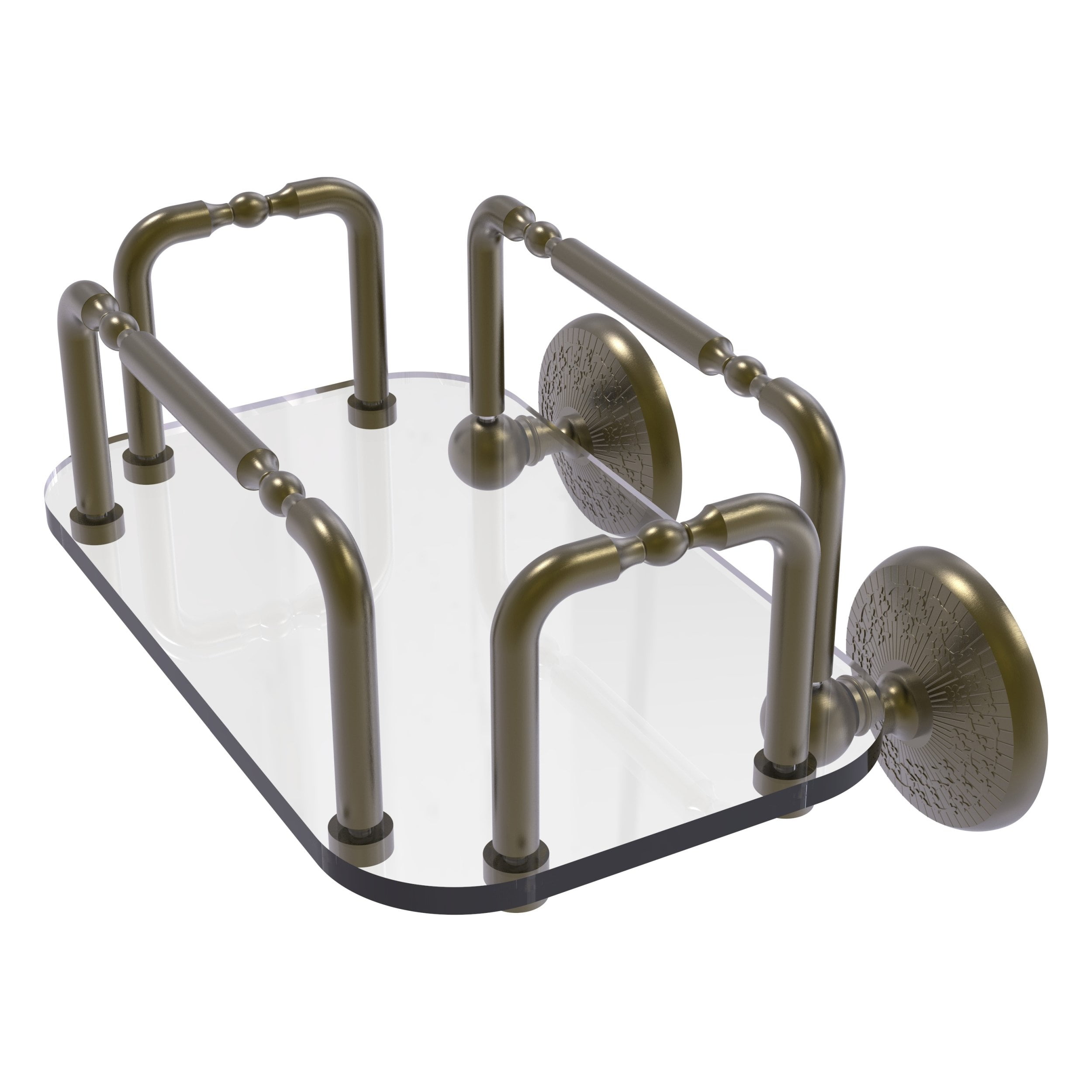 Monte Carlo Wall Mounted Guest Towel Holder Antique Brass