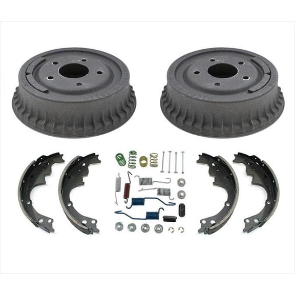 Monte Co SS 1978-1988 4pc Brake Drums, Shoes, & Springs Kit - OE Style Replacement - 1978-1988 Rolet, for El Camino, for Cutlass, for Camaro