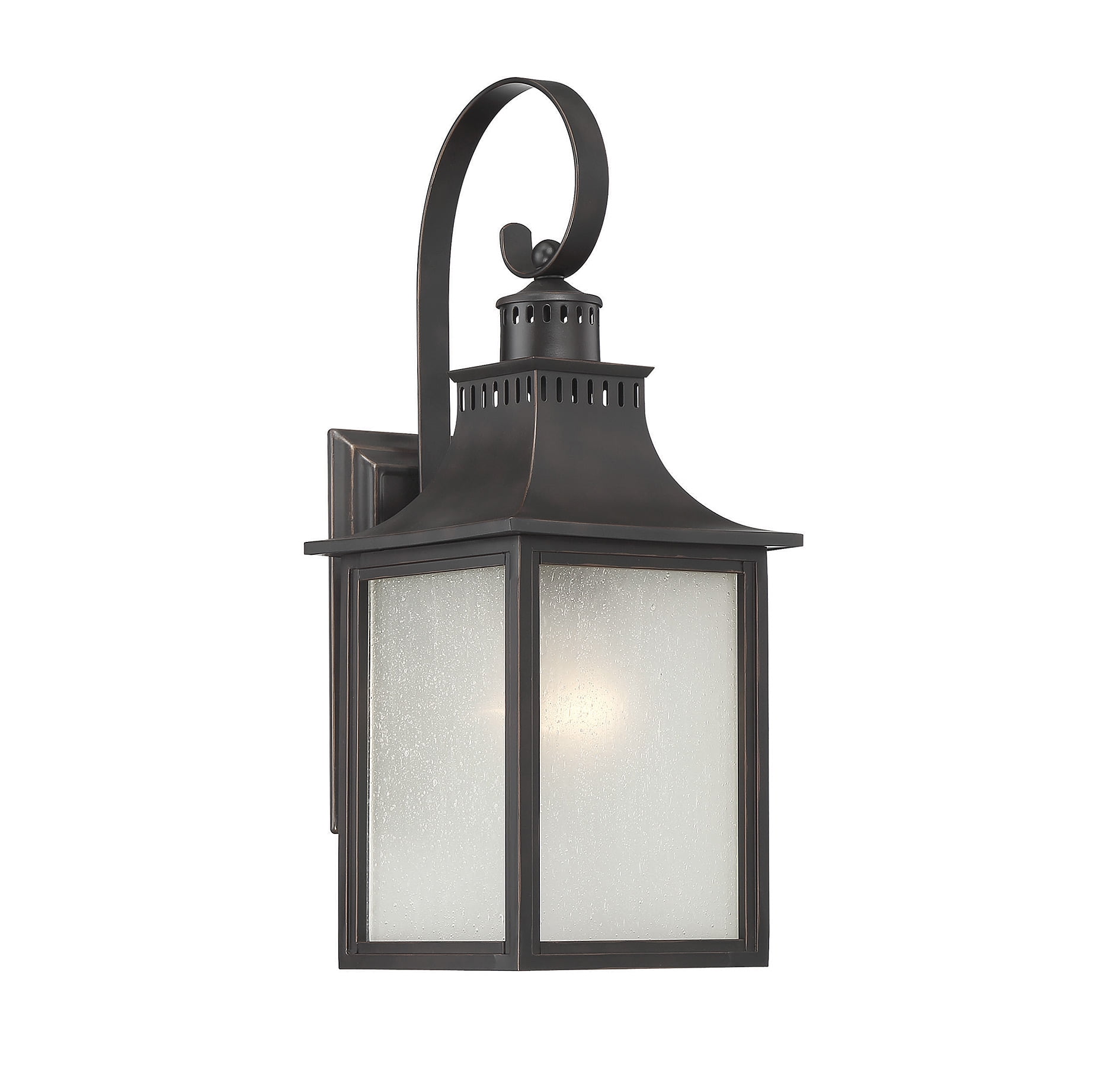 Monte Grande Slate Black 3-Light Outdoor Wall Lantern